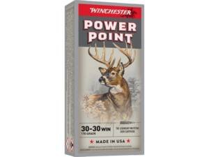 Winchester Power Point 30-30 Winchester Ammo 170 Grain Jacketed Soft Point Box of 500