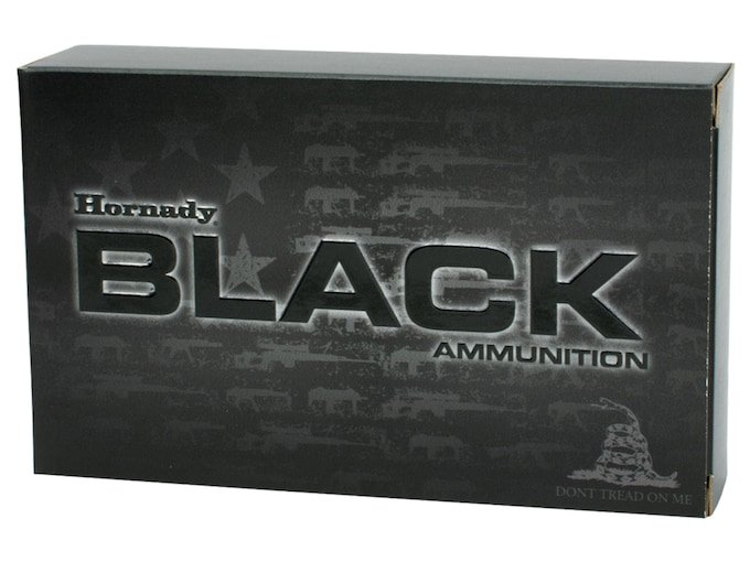 Hornady Black 308 Winchester Ammo 168 Grain Hornady A-Max Polymer Tip Box of 500