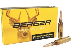 Berger Match Grade 6.5 Creedmoor Ammo 140 Grain Berger Elite Hunter Jacketed Hollow Point Box of 500