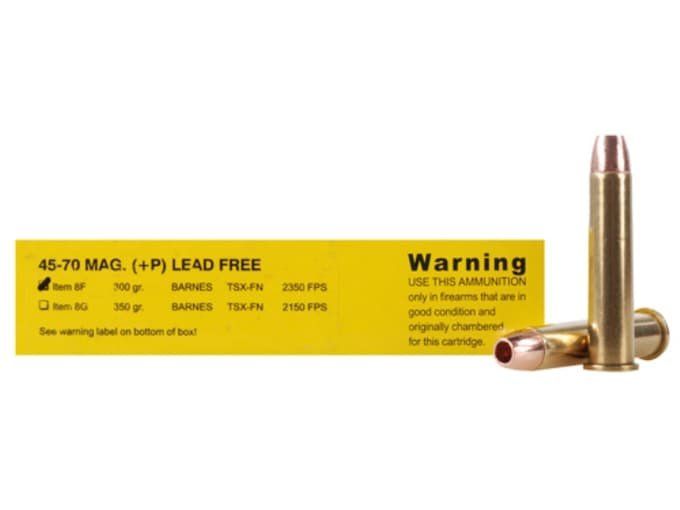 Buffalo Bore 45-70 Government Ammo 300 Grain Barnes Triple-Shock X Solid Hollow Point Lead Free Box of 300