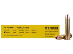 Buffalo Bore 45-70 Government Ammo 350 Grain Barnes Triple-Shock X Solid Hollow Point Lead Free Box of 500