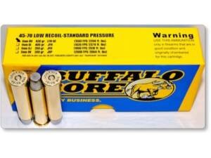 Buffalo Bore 45-70 Government Ammo 430 Grain Flat Nose Low Recoil Box of 300
