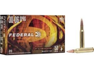 Federal Fusion 30-06 Springfield Ammo 150 Grain Bonded Round Nose Box of 500