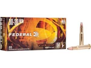 Federal Fusion 30-30 Winchester Ammo 150 Grain Bonded Round Nose Box of 500