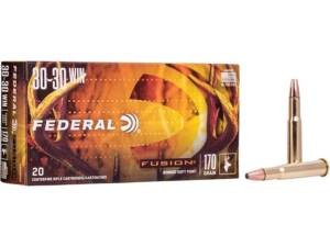 Federal Fusion 30-30 Winchester Ammo 170 Grain Bonded Round Nose Box of 500