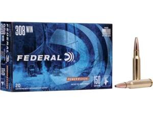 Federal Power-Shok 308 Winchester Ammo 150 Grain Jacketed Soft Point Box of 500