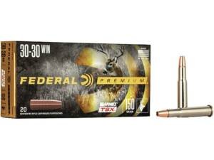 Federal Premium 30-30 Winchester Ammo 150 Grain Barnes Triple-Shock X Solid Hollow Point Lead Free Box of 500
