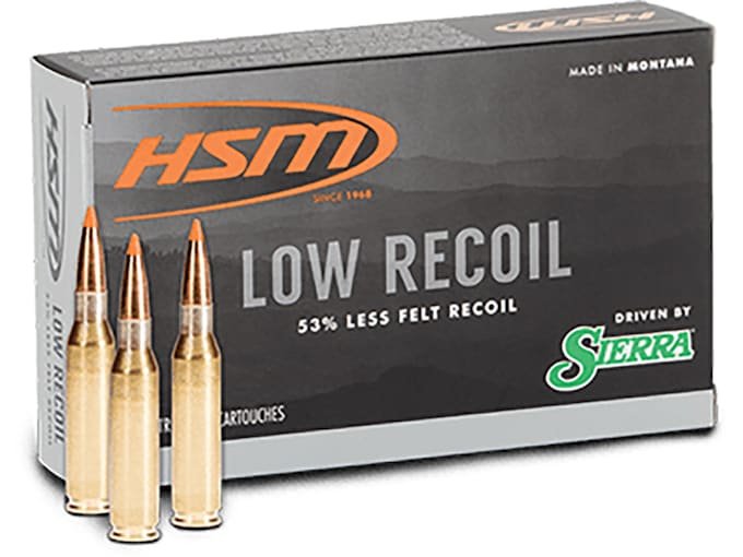 HSM Low Recoil 6.5 Creedmoor Ammo 140 Grain Polymer Tip Box of 500