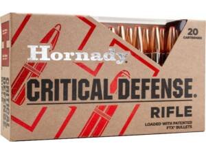 Hornady Critical Defense 223 Remington Ammo 73 Grain Hornady FTX Polymer Tip Box of 500