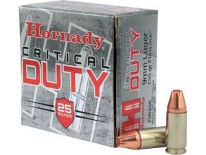 Hornady Critical Duty 9mm Luger Ammo 135 Grain Hornady FlexLock Polymer Tip Box of 500