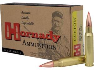 Hornady Custom 308 Winchester Ammo 150 Grain Hornady SST (Super Shock Tip) Polymer Tip Box of 500