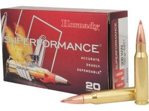 Hornady Superformance 308 Winchester Ammo 150 Grain Hornady SST (Super Shock Tip) Polymer Tip Box of 500