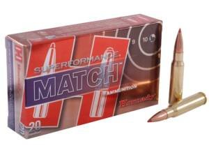 Hornady Superformance Match 308 Winchester Ammo 168 Grain Hornady ELD Match Polymer Tip Box of 500