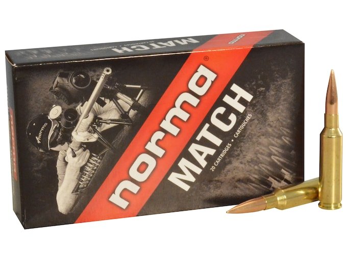 Norma Golden Target 6.5 Creedmoor Ammo 130 Grain Jacketed Hollow Point Box of 500