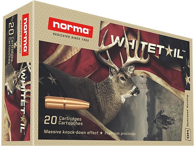 Norma Whitetail 6.5 Creedmoor Ammo 140 Grain Jacketed Soft Point Box of 500