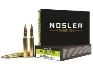 Nosler BT 30-06 Springfield Ammo 165 Grain Nosler Ballistic Tip Polymer Tip Box of 500