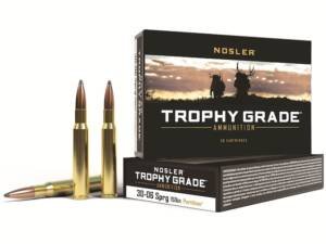 Nosler Trophy Grade 30-06 Springfield Ammo 150 Grain Nosler Partition Jacketed Soft Point Box of 500