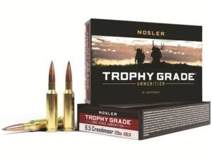 Nosler Trophy Grade 6.5 Creedmoor Ammo 129 Grain Nosler AccuBond Long Range Bonded Polymer Tip Box of 500