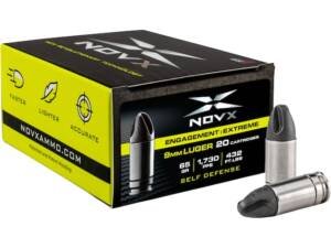 NovX Engagement Extreme Self-Defense 9mm Luger Ammo 65 Grain Fluted Box of 500