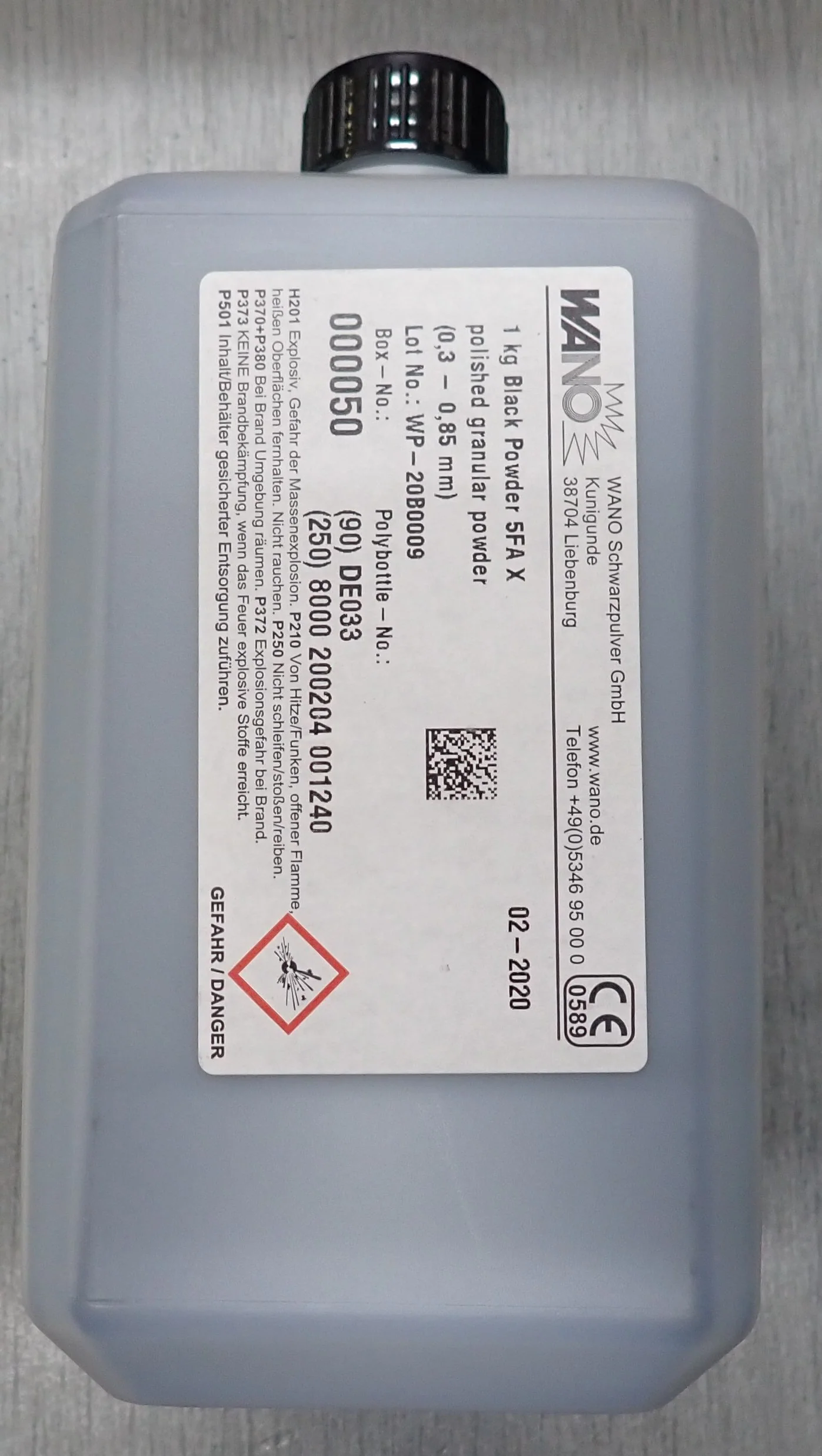 Wano Black Powder 5FA (1kg) (FFG Equalivant)