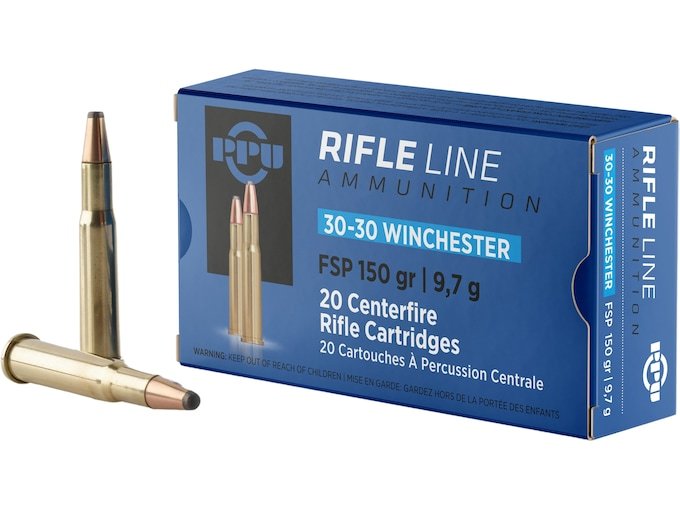PPU 30-30 Winchester Ammo 150 Grain Jacketed Soft Point Box of 500