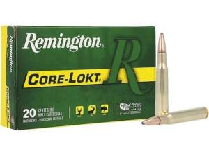 Remington Core-Lokt 30-06 Springfield Ammo 125 Grain Jacketed Soft Point Box of 500