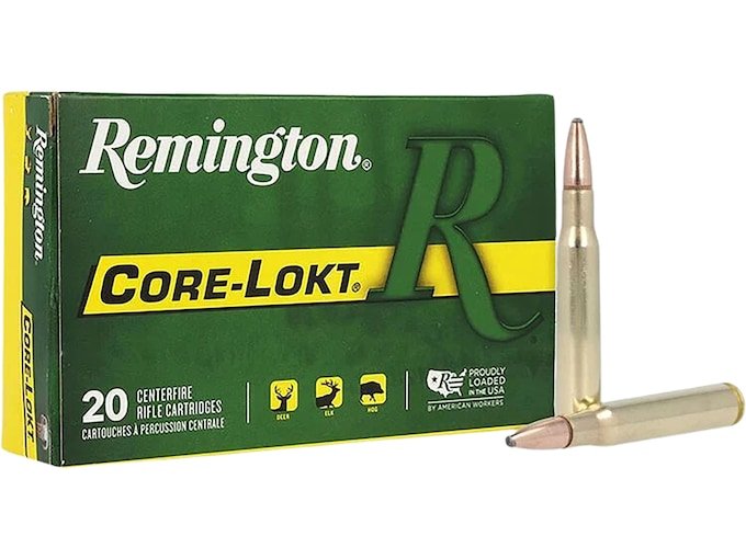 Remington Core-Lokt 30-06 Springfield Ammo 125 Grain Jacketed Soft Point Box of 500