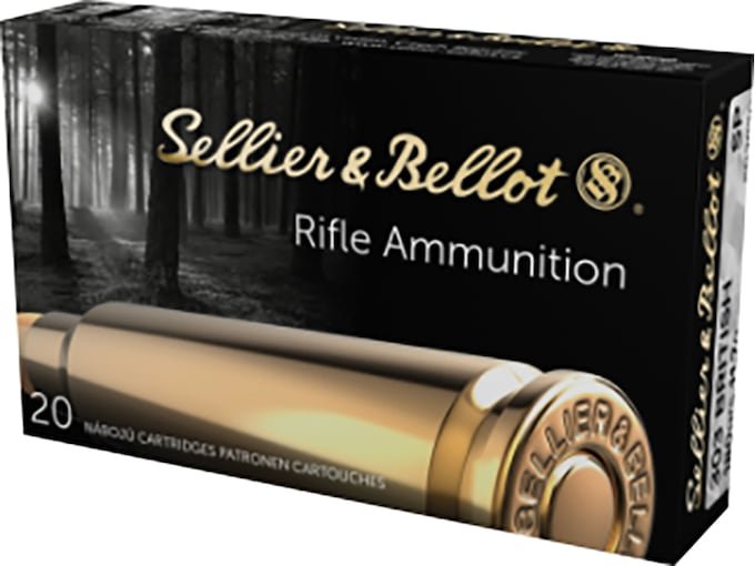 Sellier & Bellot 303 British Ammo 180 Grain Jacketed Soft Point Box of 500