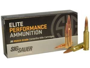 Sig Sauer Elite Performance Match Grade 6.5 Creedmoor Ammo 140 Grain Jacketed Hollow Point Box of 500