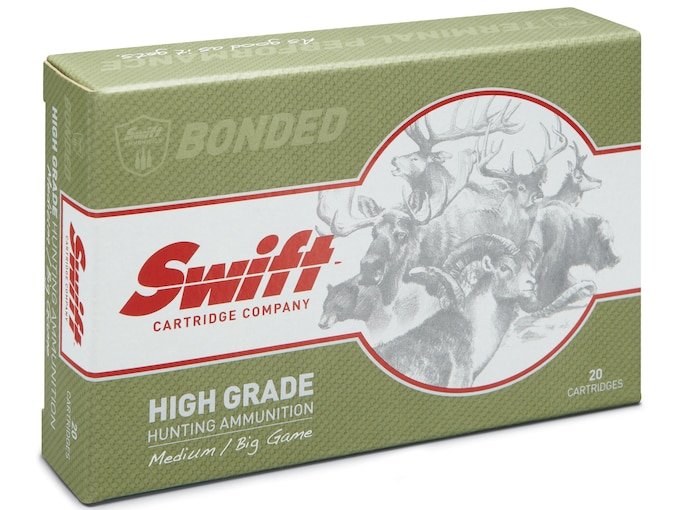 Swift High Grade Big Game Lever Action Hunting 45-70 Government Ammo 350 Grain Swift A-Frame Bonded Flat Nose Box of 300
