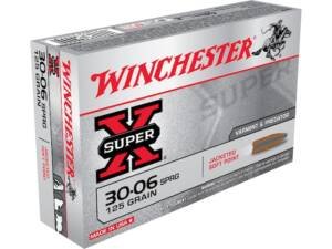 Winchester Super X 30-06 Springfield Ammo 125 Grain Jacketed Soft Point Box of 500