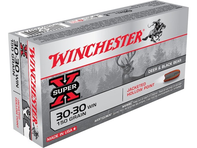 Winchester Super X 30-30 Winchester Ammo 150 Grain Jacketed Hollow Point Box of 500