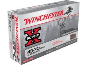 Winchester Super X 45-70 Government Ammo 300 Grain Jacketed Hollow Point Box of 500