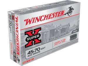Winchester Super X Cowboy Action 45-70 Government Ammo 405 Grain Flat Nose Box of 500