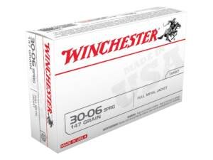 Winchester White Box USA 30-06 Springfield Ammo 147 Grain Full Metal Jacket Box of 500