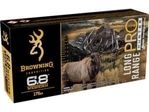 Browning Long Range Pro Hunter 6.8 Western Ammo 175 Grain Sierra Tipped GameKing Polymer Tip Box of 500