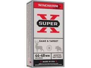 Winchester Super X 44-40 WCF Ammo 200 Grain Jacketed Soft Point Box of 500