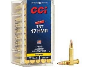CCI 17 Hornady Magnum Rimfire (HMR) Ammo 17 Grain Jacketed Hollow Point Box of 1000