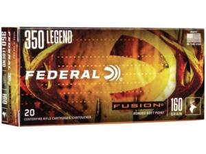 Federal Fusion 350 Legend Ammo 160 Grain Bonded Jacketed Soft Point Box of 20
