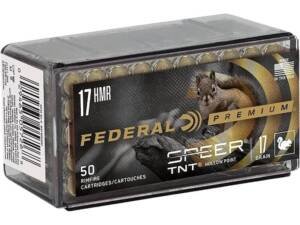 Federal Premium V-Shok 17 Hornady Magnum Rimfire (HMR) Ammo 17 Grain Jacketed Hollow Point Box of 1000