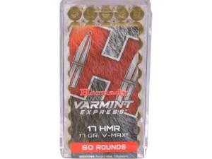 Hornady Varmint Express 17 Hornady Magnum Rimfire (HMR) Ammo 17 Grain Polymer Tip Box of 1000