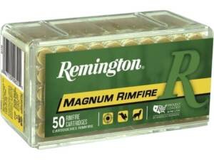 Remington 17 Hornady Magnum Rimfire (HMR) Ammo 17 Grain Jacketed Hollow Point Box of 1000