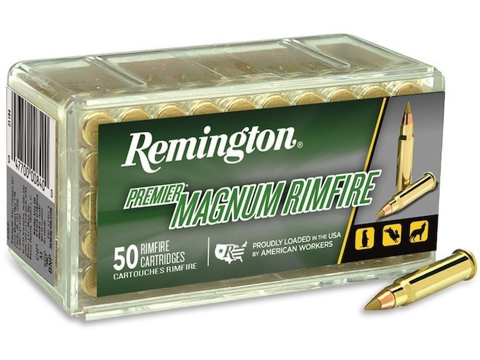 Remington Premier 17 Hornady Magnum Rimfire (HMR) Ammo 17 Grain Polymer Tip Box of 1000