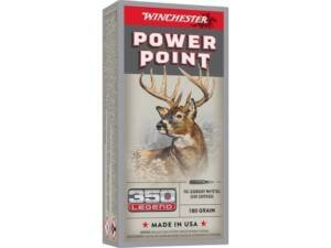 Winchester Power Point 350 Legend Ammo 180 Grain Jacketed Soft Point