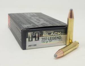 Hornady 350 Legend Ammunition Black H81199 150 Grain Soft Point 1000 Rounds