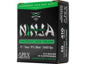 Apex Turkey Ninja TSS 410 Ammo 3" #9-1/2 Tungsten Shot 7/8 oz Box of 100 rounds