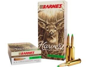 Barnes Harvest 6.5 Creedmoor Ammo 140 Grain Sierra GameKing Polymer Tip Box of 500