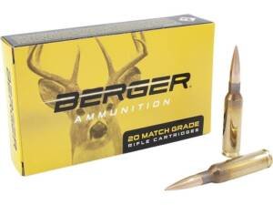 Berger Match Grade 6.5 Creedmoor Ammo 135 Grain Berger Classic Hunter Jacketed Hollow Point Box of 500