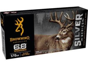 Browning Silver Series 6.8 Western Ammo 170 Grain Jacketed Soft Point Box of 500