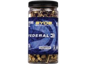 Federal BYOB 22 Winchester Magnum Rimfire (WMR) Ammo 50 Grain Jacketed Hollow Point box of 2000